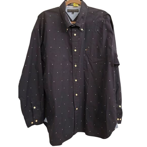 Vintage Y2K Tommy Hilfiger button up shirt XL yacht - Picture 1 of 9